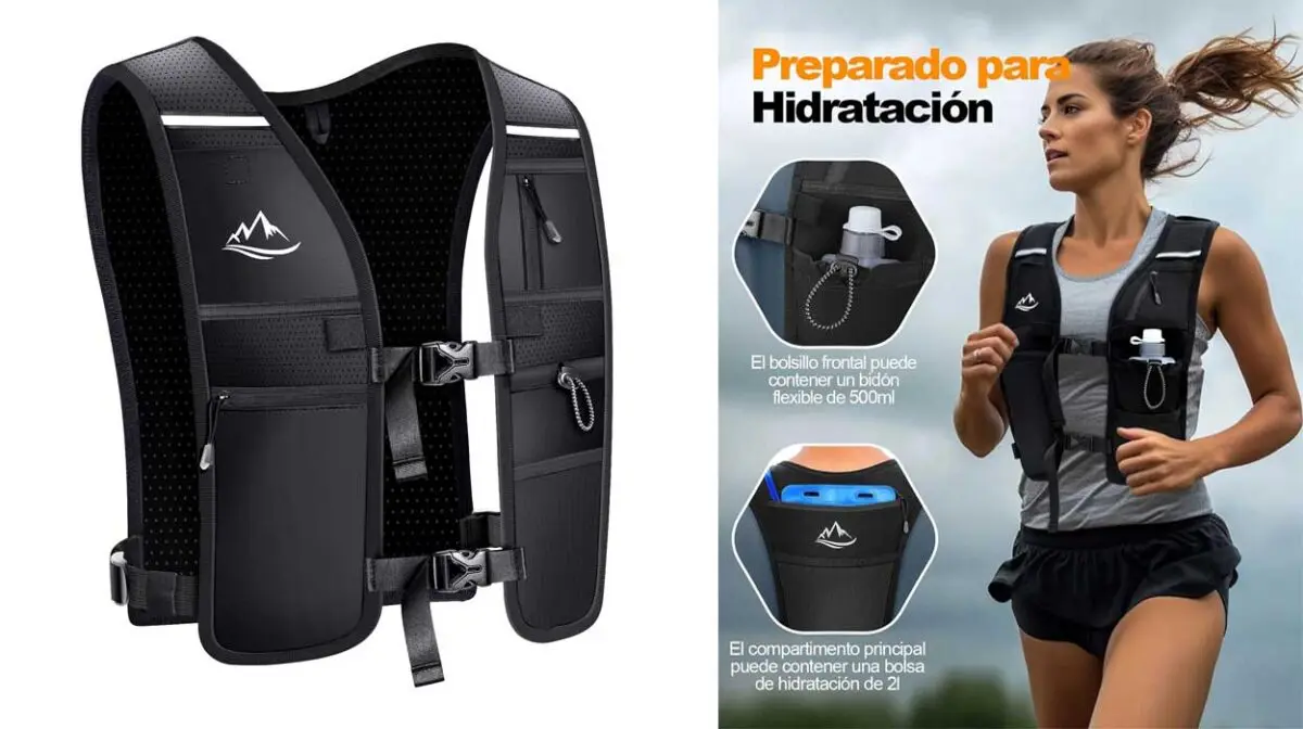 Chaleco de hidratación para running Iseyou por sólo 14,99€ (-17%)