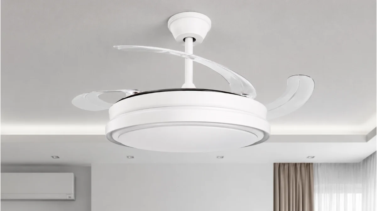 Ventilador de techo con luz LED y aspas plegables M Mimotec silencioso y con 6 velocidades por menos de 45€