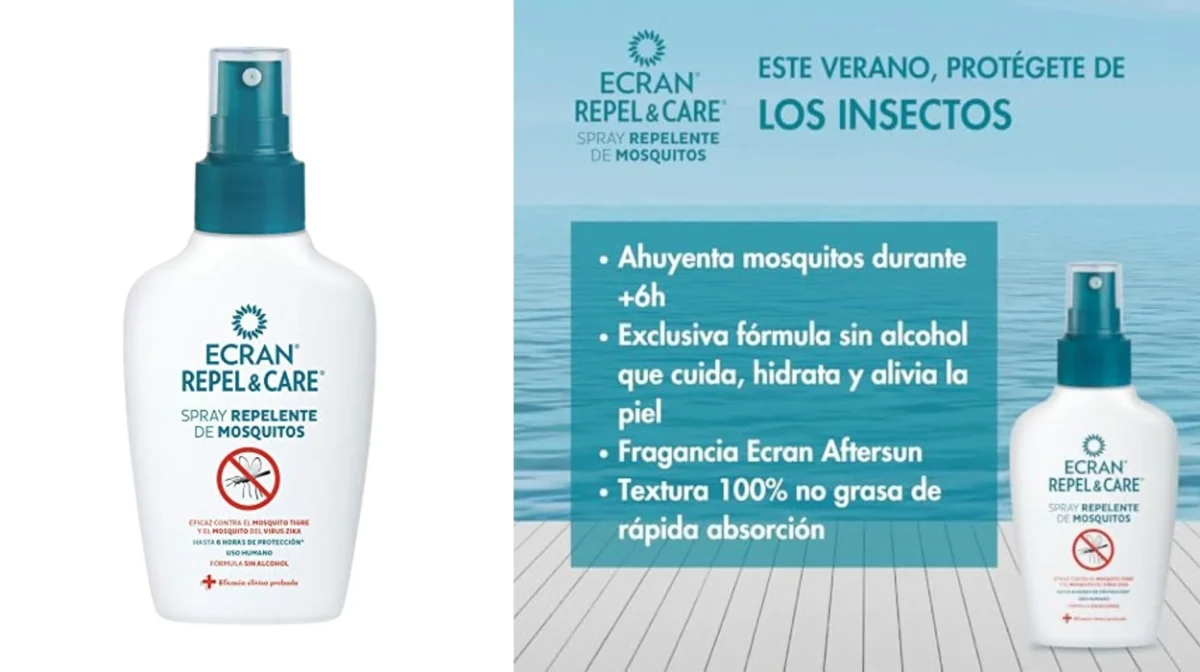 Spray Repelente de mosquitos Ecran Repel de 100 ml por sólo 5,44€ (-29%) ¡Top Ventas!