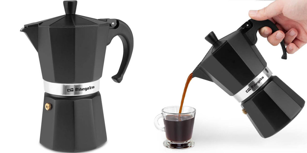 Cafetera italiana Orbegozo KFN 610 de 6 tazas por sólo 6,41€ (-19%)