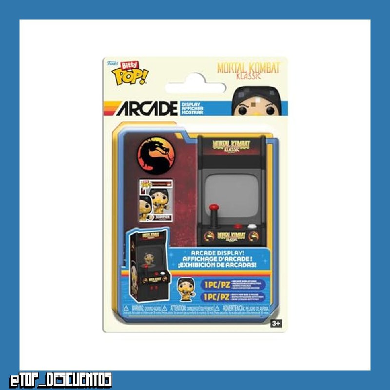 Funko Pop! Bitty Arcade Cabinet: Mortal Kombat - Scorpion