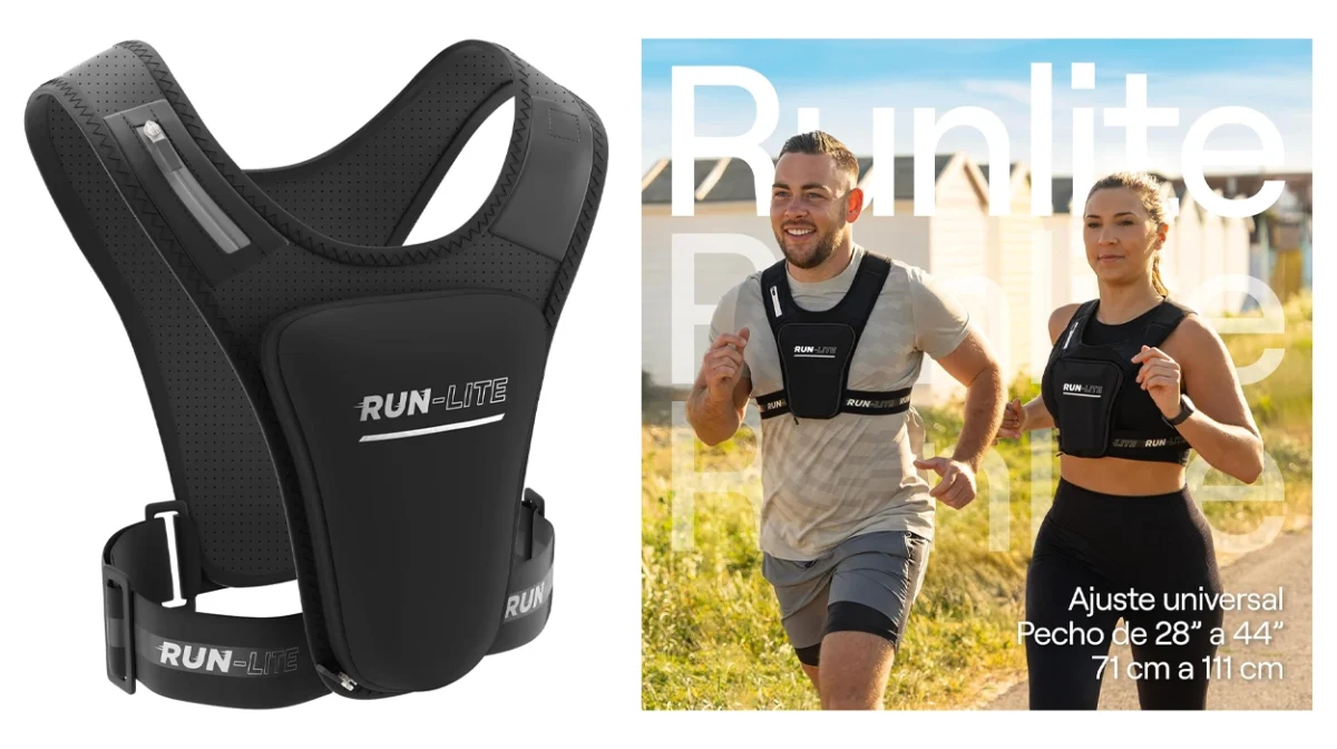Con este chaleco de running baratísimo puedes consultar tu móvil sin sacarlo de la funda y tendrás bolsillos para llevarlo TODO