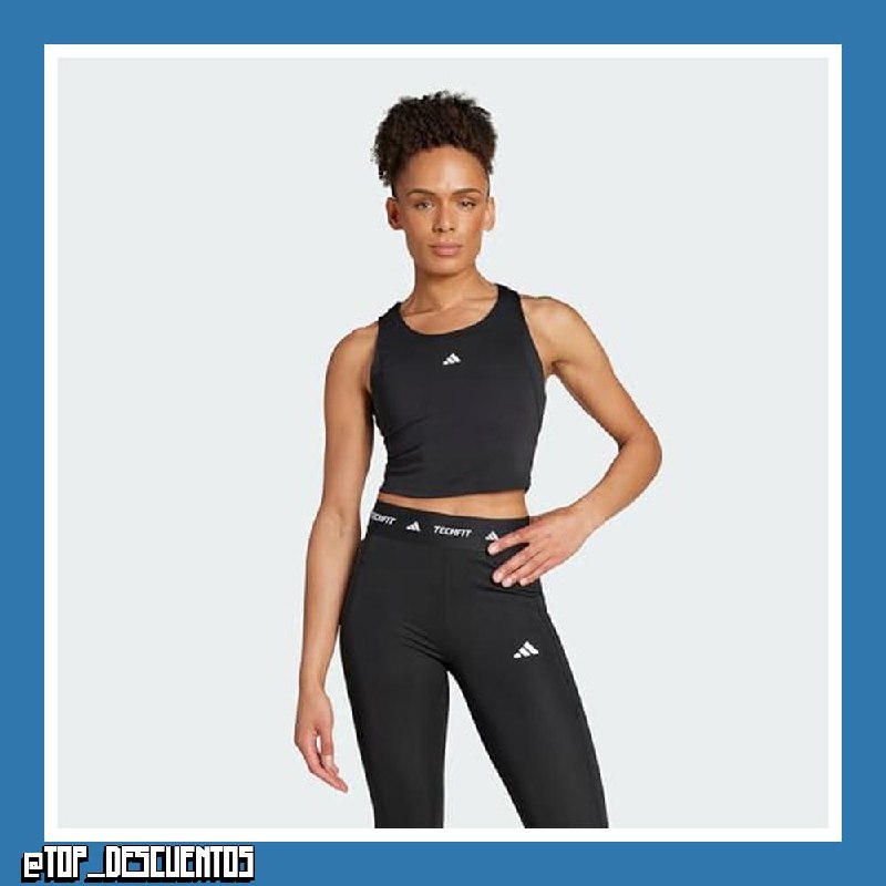 Adidas Mujer Techfit Cropped Training Tank Top