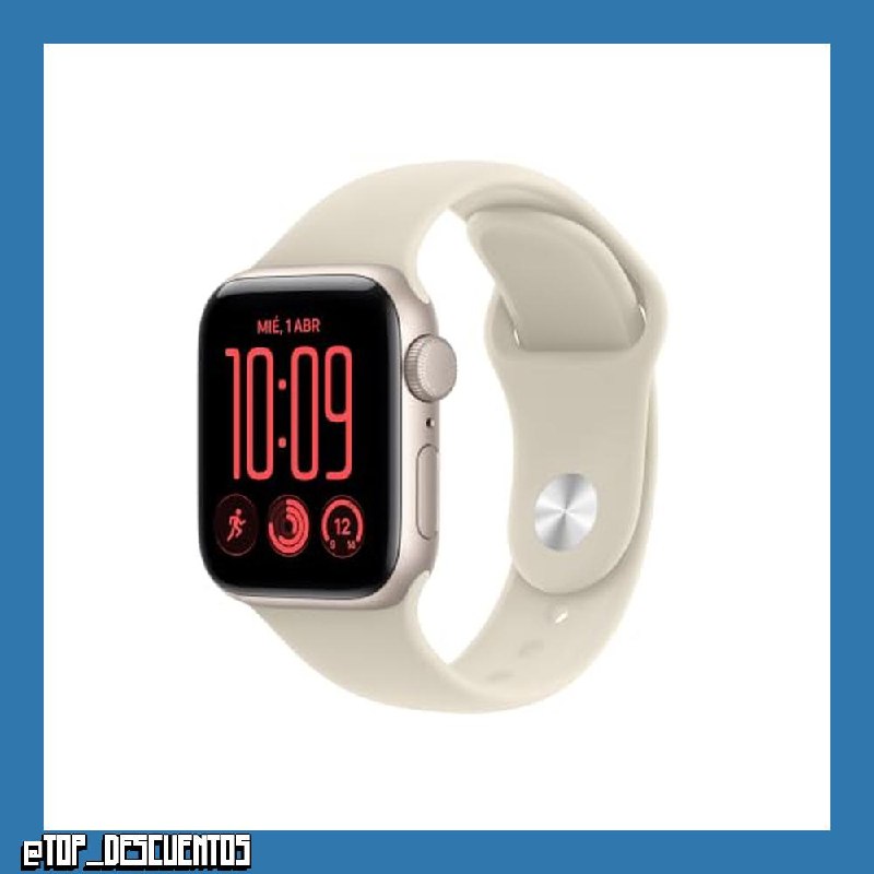 Apple Watch SE 3 GPS 40 mm, Caja de Aluminio en Blanco Estrella