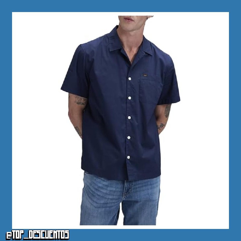 Lee - Camisa Hombre - Corte Relajado - Resort Shirt - Mood Indigo