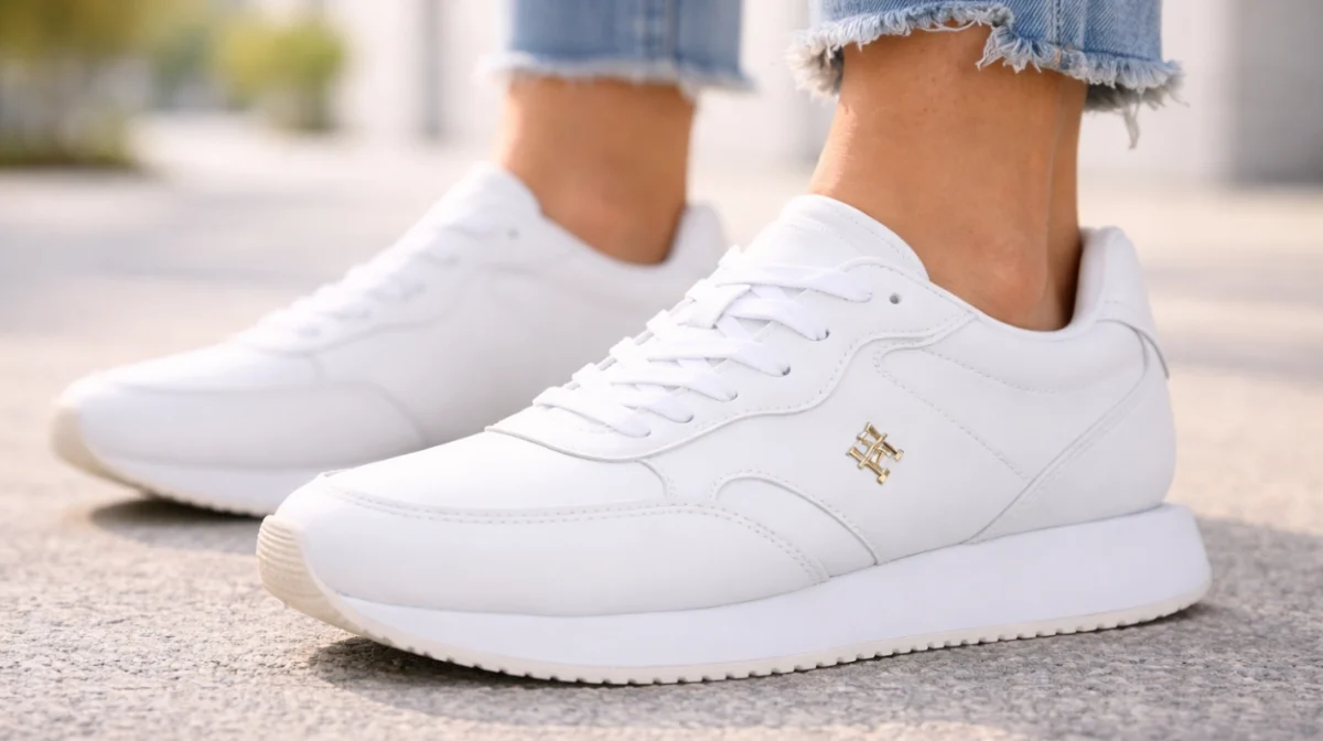 Zapatillas de piel Tommy Hilfiger runner para mujer por sólo 59€ con envío gratis (51% de descuento)