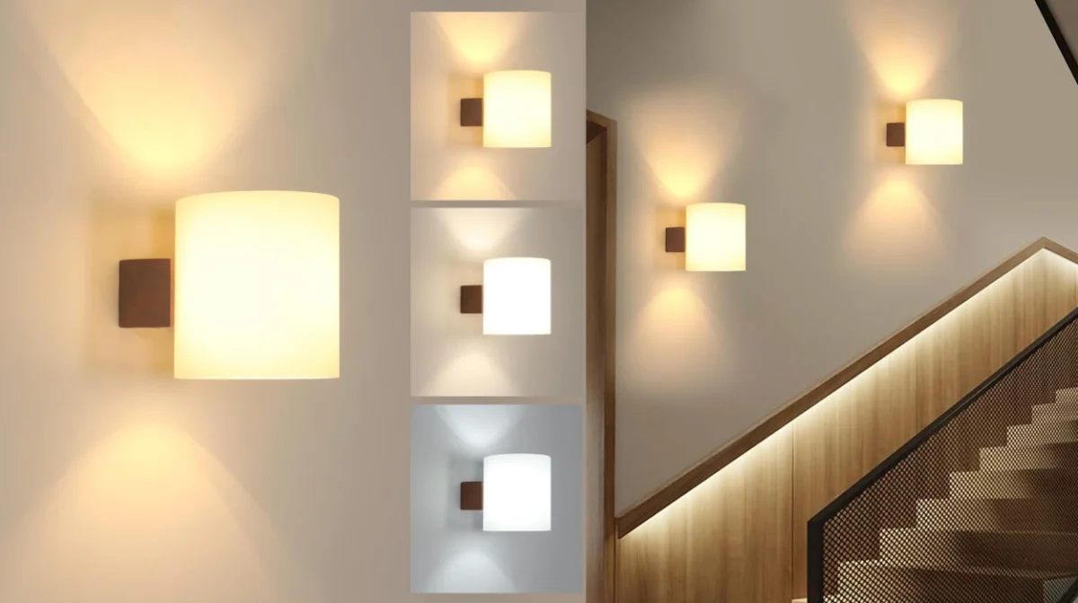 Aplique LED Comely de madera y vidrio: iluminación ajustable y estilo para tu hogar por sólo 21,13€ (27% de descuento)