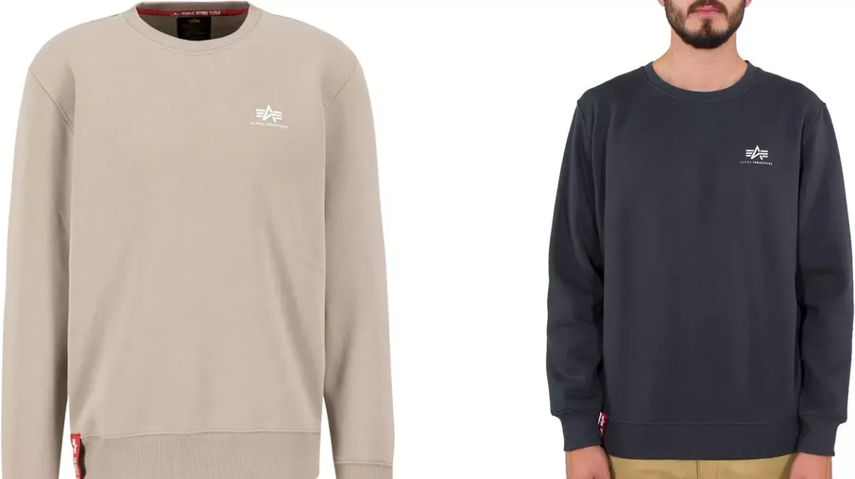Sudadera Alpha Industries Basic Sweater para hombre por sólo 35,95€ con envío gratis (-40%)