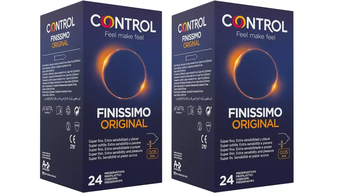 48 preservativos Control Finissimo Original por sólo 18,11€ comprando 2 cajas de 24 con 2ª ud. al 70% (-52%)
