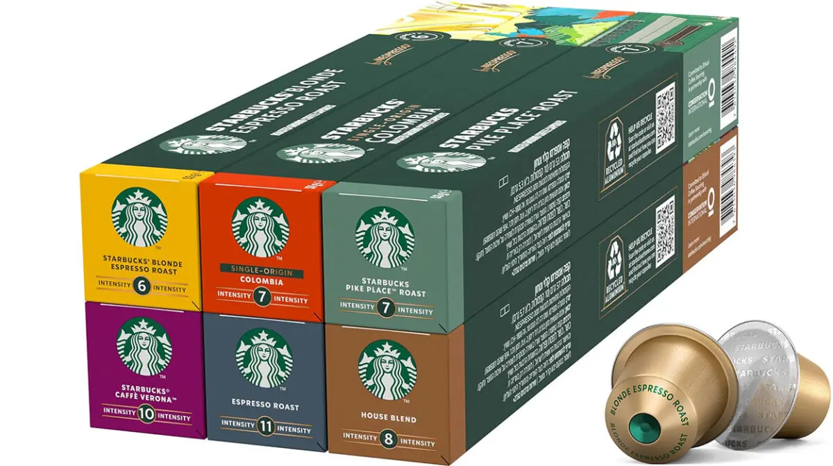 Pack de 60 cápsulas variadas de café Starbucks para Nespresso por sólo 18,40€ (-25%)