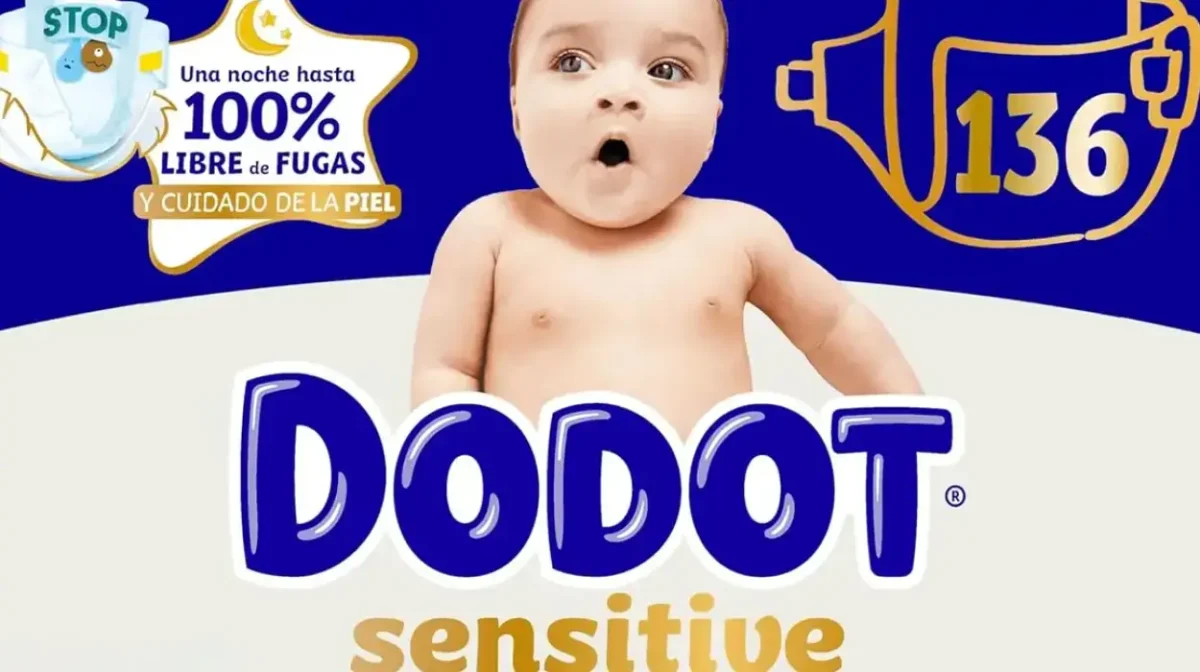 Kit recién nacido Dodot con 58 pañales talla 2 + 78 pañales talla 3 + pack toallitas Pure Aqua por sólo 41,19€ con envío gratis (20% de descuento)