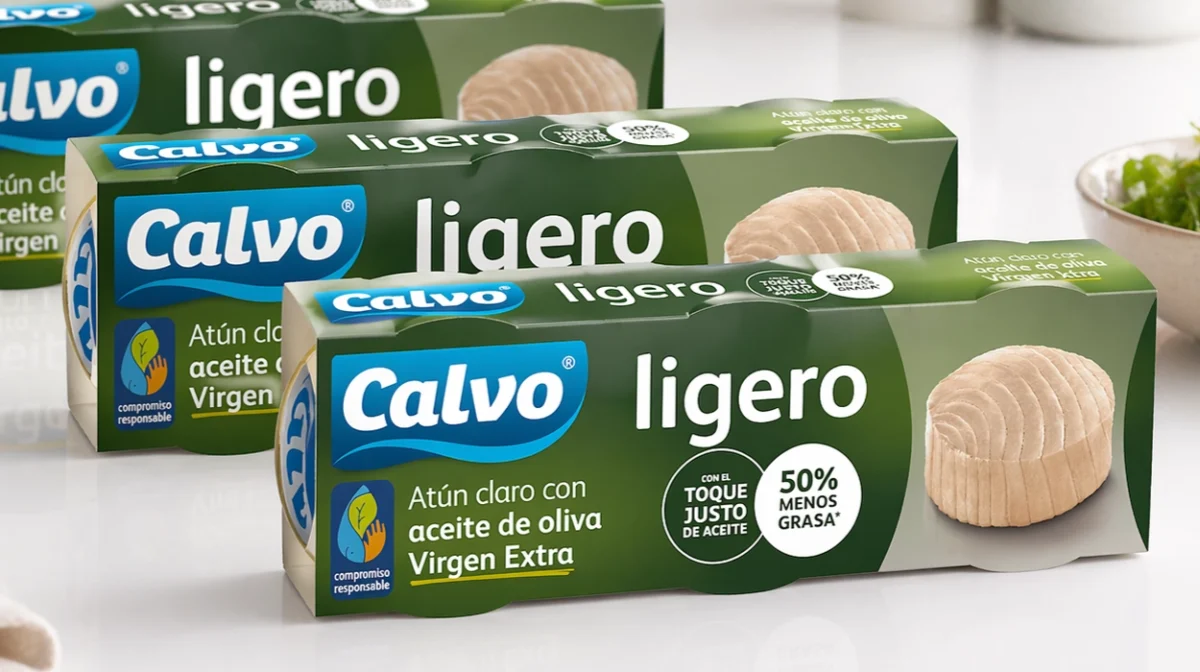 Pack x9 Atún Ligero Calvo en Aceite de Oliva Virgen Extra de 60 g por sólo 10,18€ con 3x2 (-33%) ¡1,13€ la lata!