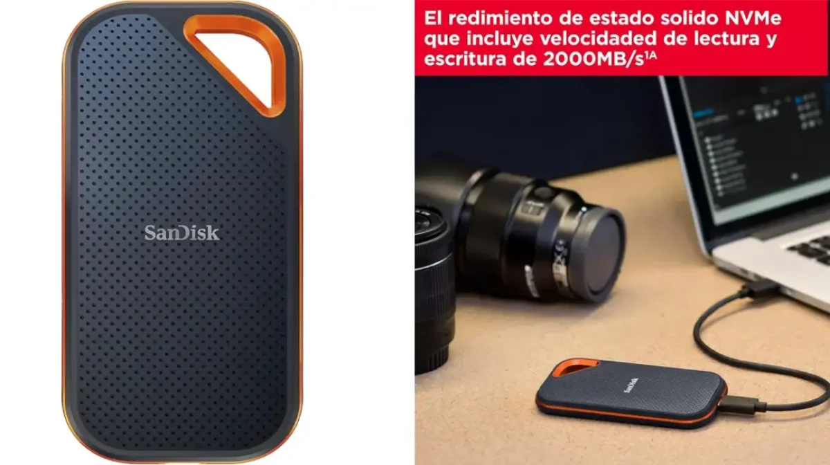 Chollazo Disco SSD portátil SanDisk Extreme PRO de 4 TB por sólo 462,11€ con cupón y envío gratis (-9%)