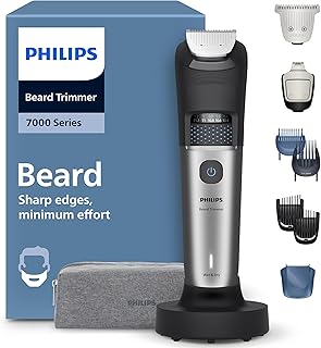 Philips Recortadora de barba series 7000, Hombre, Cuchillas autoafilables, 40 po