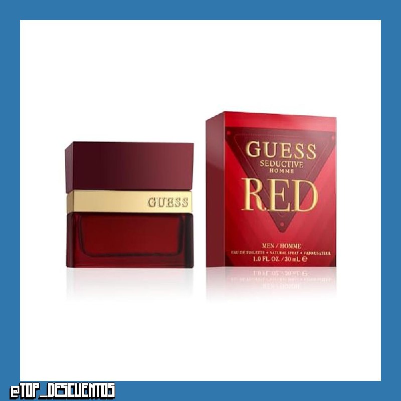 GUESS Seductive Red, Eau de Toilette, Perfume Hombre, Oriental Vainilla, Perfume Elegante de Larga Duración