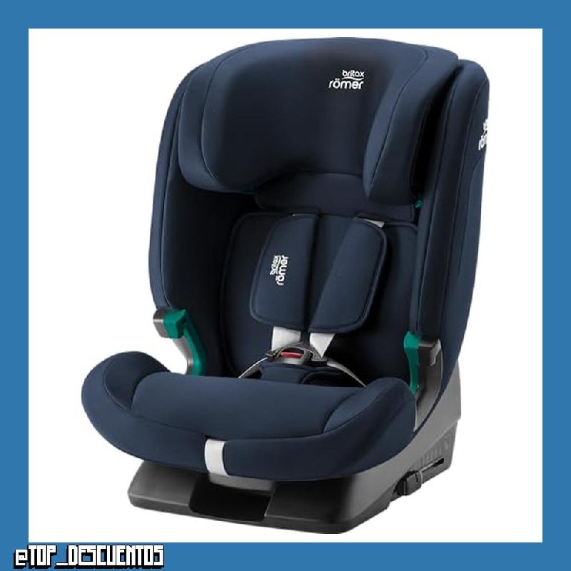BRITAX RÖMER Silla Coche EVOLVAFIX, con ISOFIX, niños de 76-150 cm (i-Size), 15 meses a 12 años, Night Blue