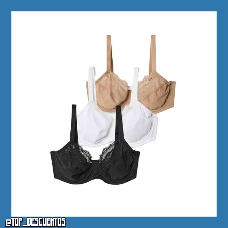 Marks & Spencer Sujetadores Minimizadores de Copa Completa con Aros para Mujer Pack de 3 C-H