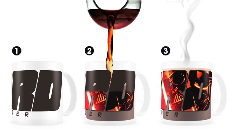TAZA TERMICA TRANSPARENTE VADER STAR WARS