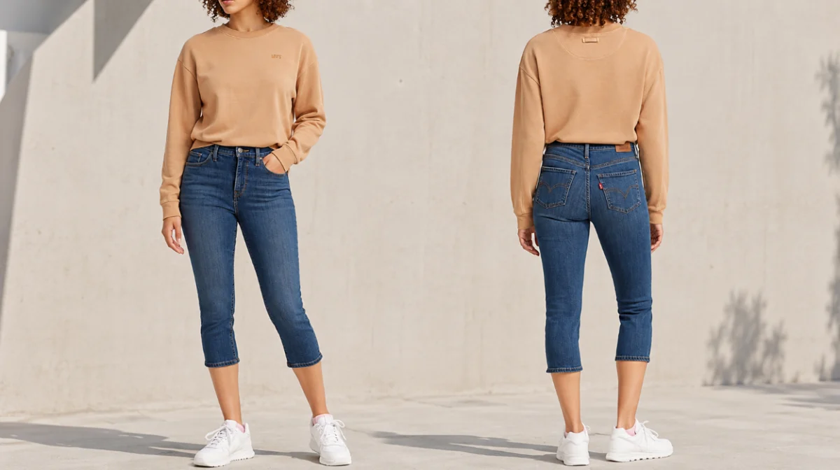 Realza tu figura con los Levi's 311 Shaping Skinny Capri para mujer por sólo 55,30€ con envío gratis (-31%)