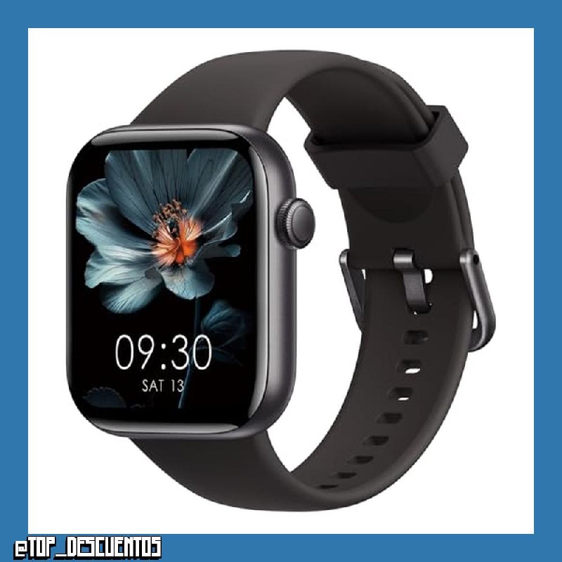 Reloj Inteligente Mujer Hombre, 1.85" Smartwatch con Llamadas Bluetooth, 140+ Modos Deportivos Smart Watch con SpO2/Pulsómetro/Monitor de Sueño/Podómetro, Impermeable IP68 Smart Watch Para Android iOS