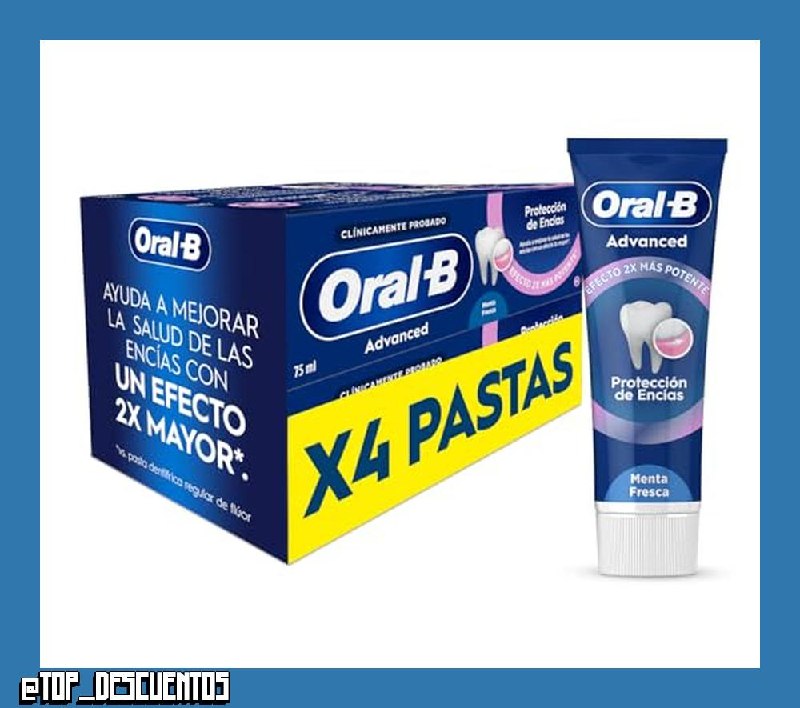 Oral-B Advanced Protección de Encías Pasta de Dientes, Pack Ahorro 4x75 ml