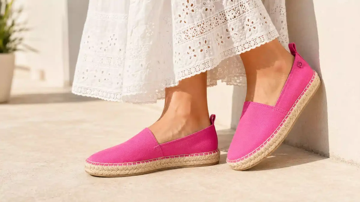 Alpargatas Calvin Klein Oblique Canvas en color rosa por sólo 39€ con envío gratis (-51%)