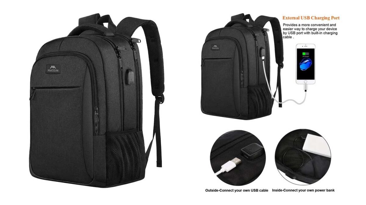 mochila MATEIN para portátil por sólo 24,69€ con envío gratis (-31%) ¡Completísima!