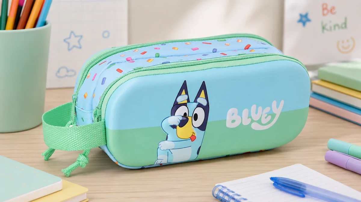 Estuche infantil Safta Bluey 3D con doble compartimento por sólo 4,45€ (-55%)