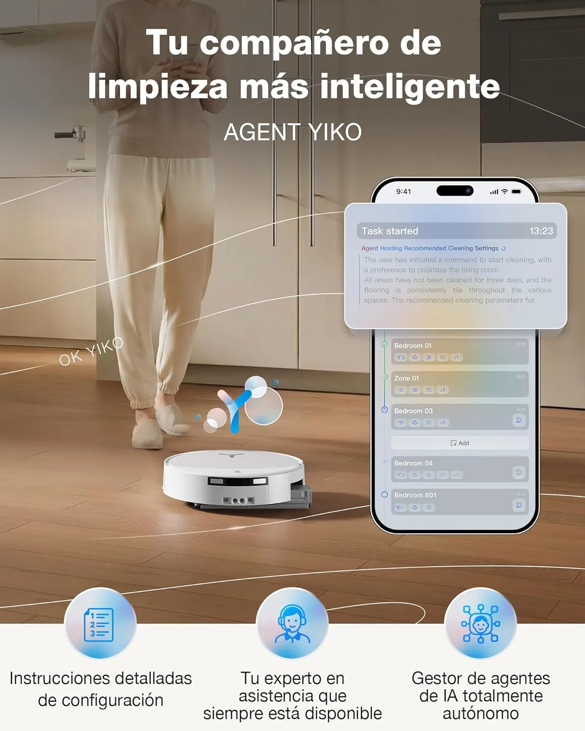 ECOVACS DEEBOT T90 OMNI Aspirador y Mopa por 649€ en Amazon