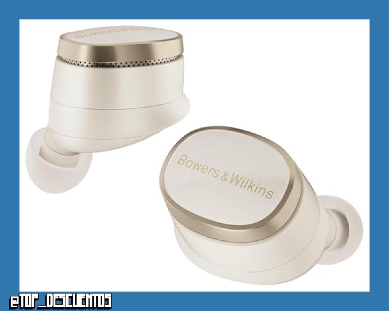 Bowers & Wilkins Pi8 Auriculares inalámbricos True Wireless con Bluetooth, AptX, cancelación de Ruido Activa (ANC) y micrófonos Integrados - Dove White