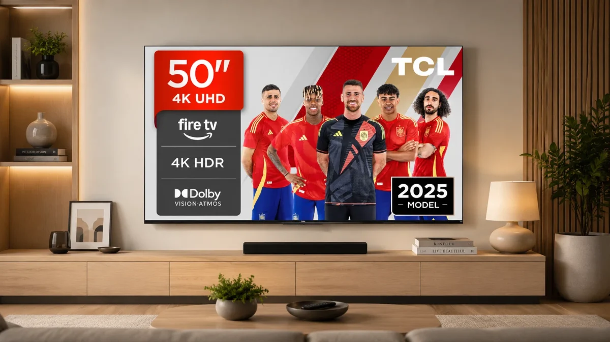 Smart TV TCL 50PF650 de 50" con 4K UHD con Fire TV y Alexa integrada por sólo 255€ con envío gratis (-31%)