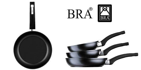 Set de 3 sartenes Bra de 18-22-26 cm Exclusivas de Amazon por sólo 37,19€ con envío gratis (-33%)