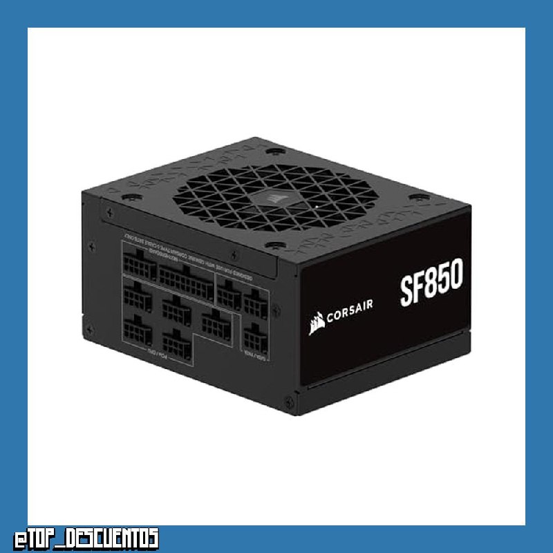 CORSAIR SF850 (2024) Fuente de Alimentación ATX Totalmente Modular de Bajo Ruido 80 Plus Platinum – Compatible con ATX 3.1 – Preparada para PCIe 5.1 - Negro