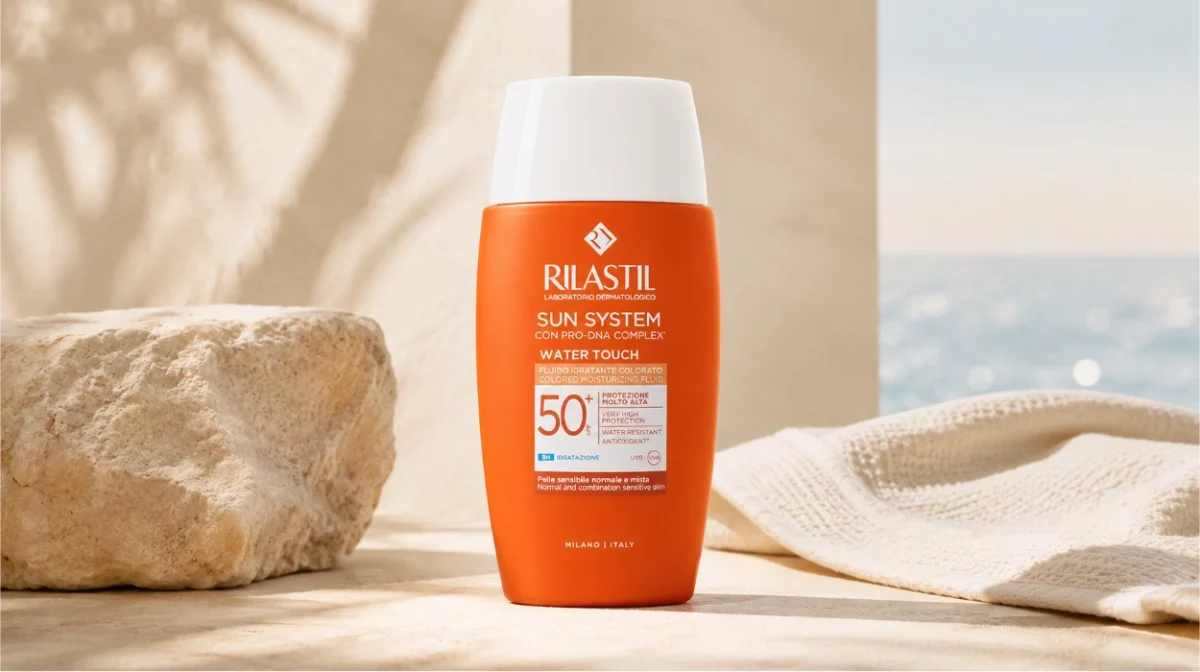 Protector solar Rilastil Sun System Water Touch SPF50+ con ácido hialurónico y vitamina E por sólo 9,30€ (61% de descuento)
