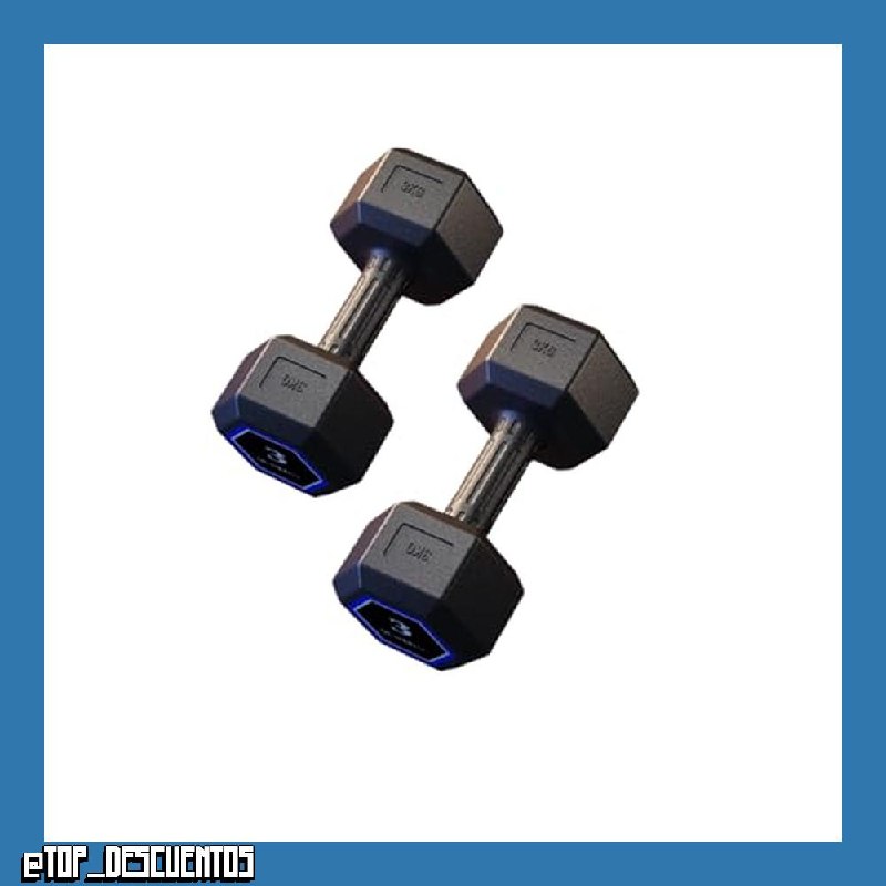 MAGIC SELECT Set de 2 Mancuernas de PVC Y Hierro de Arena, Pesas de Gimnasio, Mancuernas Antideslizantes, Ideales para Entrenamiento de Fuerza y Gimnasio en Casa, Pesas Ergonómicas Fitness.