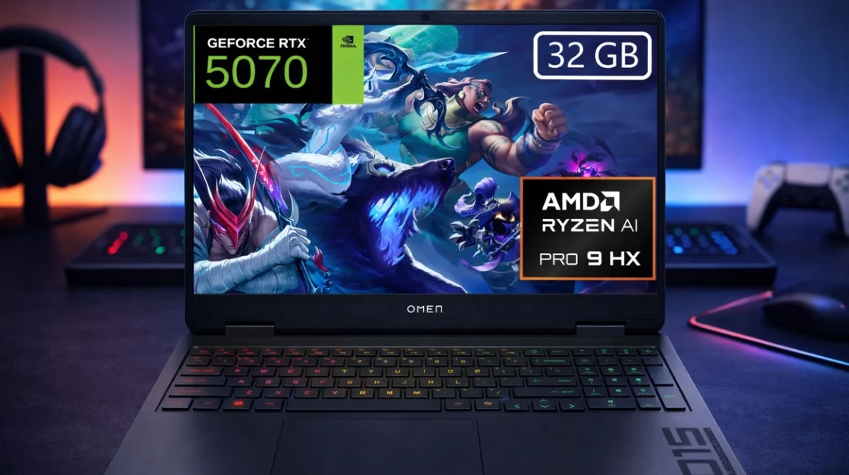 Fluidez total para juegos AAA y tareas de creación de contenido exigentes: este portátil gaming HP OMEN puede con todo y hoy está al mejor precio en Amazon