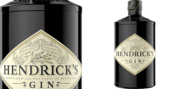 Ginebra Hendrick's de 700 ml por sólo 24,99€ (24% de descuento)