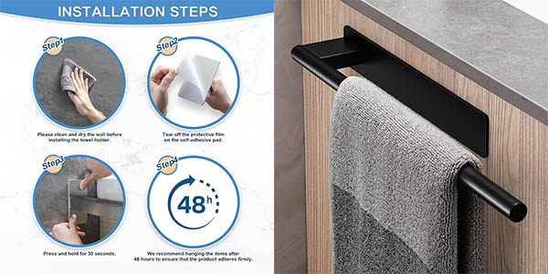 Toallero Dvocel autoadhesivo para pared por solo 16,99€