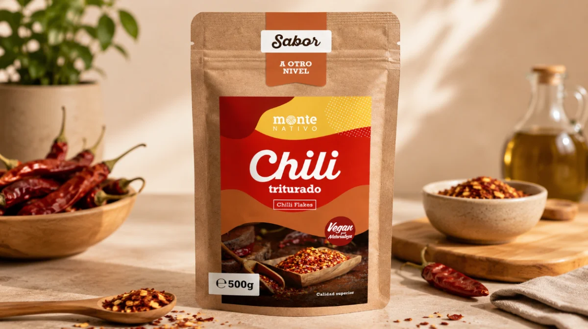 Copos de Chili Monte Nativo de 500 g, picante y auténtico sabor por sólo 9,45€ (-19%)