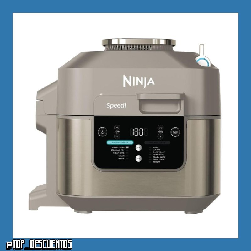 Ninja Speedi, Olla Eléctrica Multifunción Rápida 10 en 1, Piedra/Dorado