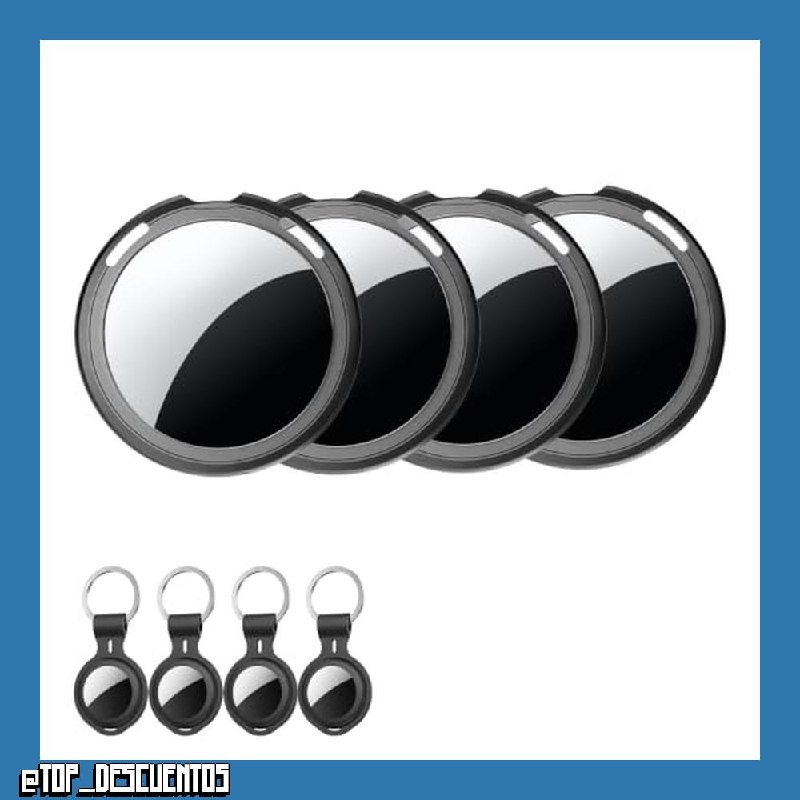 4 Pack Air Tagg Localizador Llaves Tag Funciona con Buscar Apple (Sólo iOS)