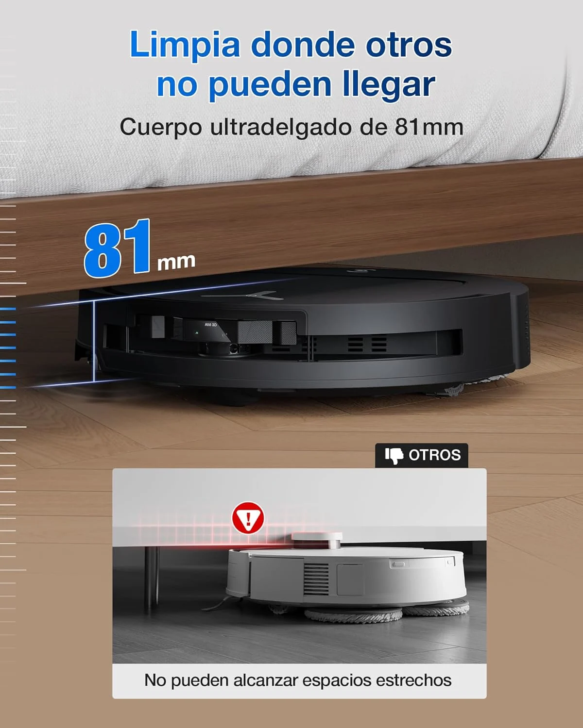ECOVACS T50 Pro Omni Robot Aspirador y fregasuelos por 379€ en Amazon