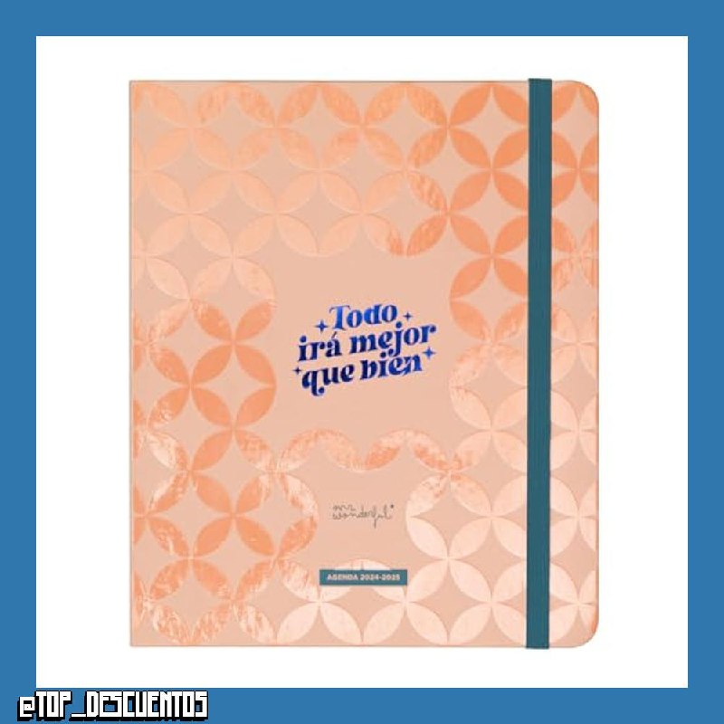 Mr.Wonderful - Agenda Office 2024-25 Semanal 18 meses - Todo irá mejor que bien - Agenda Escolar con Organización Semanal - Estilo Office