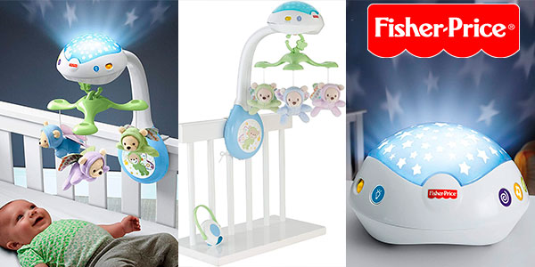 Móvil ositos voladores y proyector musical de Fisher-Price por sólo 27,99€ (-20%)