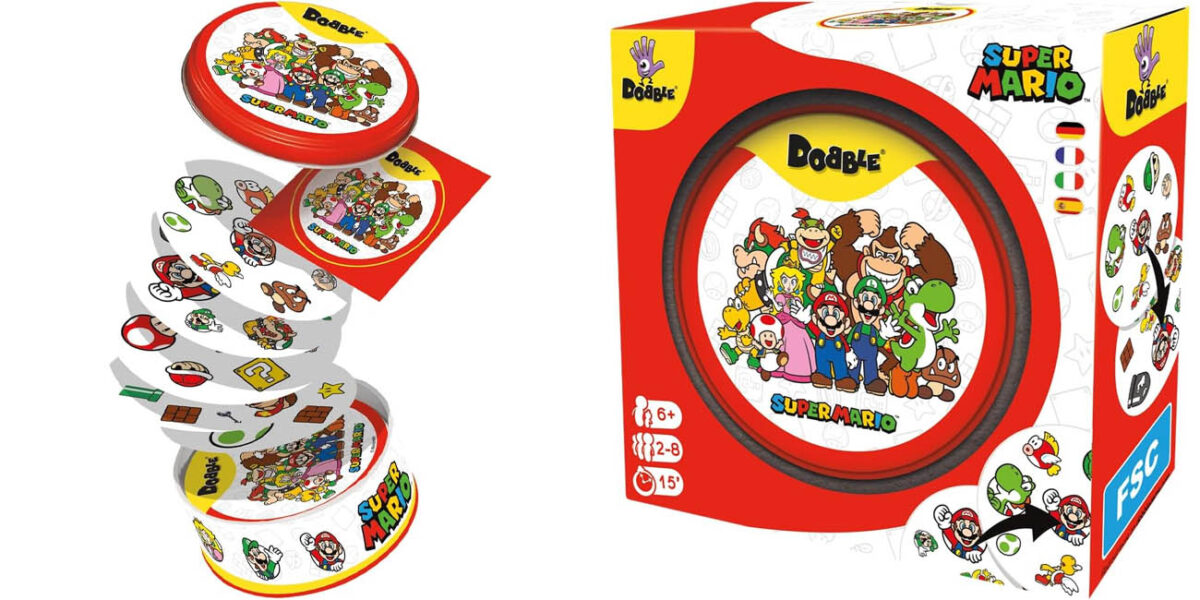 Juego de mesa Dobble Super Mario por sólo 12,74€ (-25%)