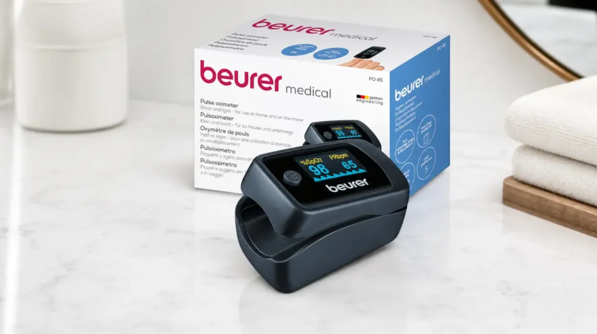 Pulsioxímetro Beurer PO 45 para medir la saturación de oxígeno y el pulso por sólo 16,99€ (-38%)
