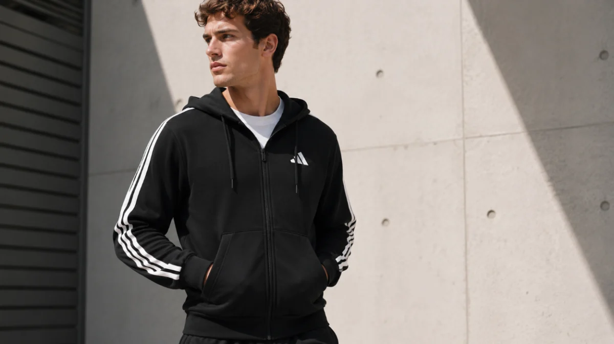 Chaqueta con capucha Adidas Essentials French Terry para hombre por sólo 34,99€ con envío gratis (-46%)