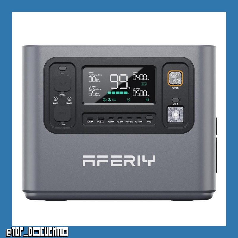 AFERIY Estación de Energía Portátil 3000W 2048Wh, Ampliable Generador Solar