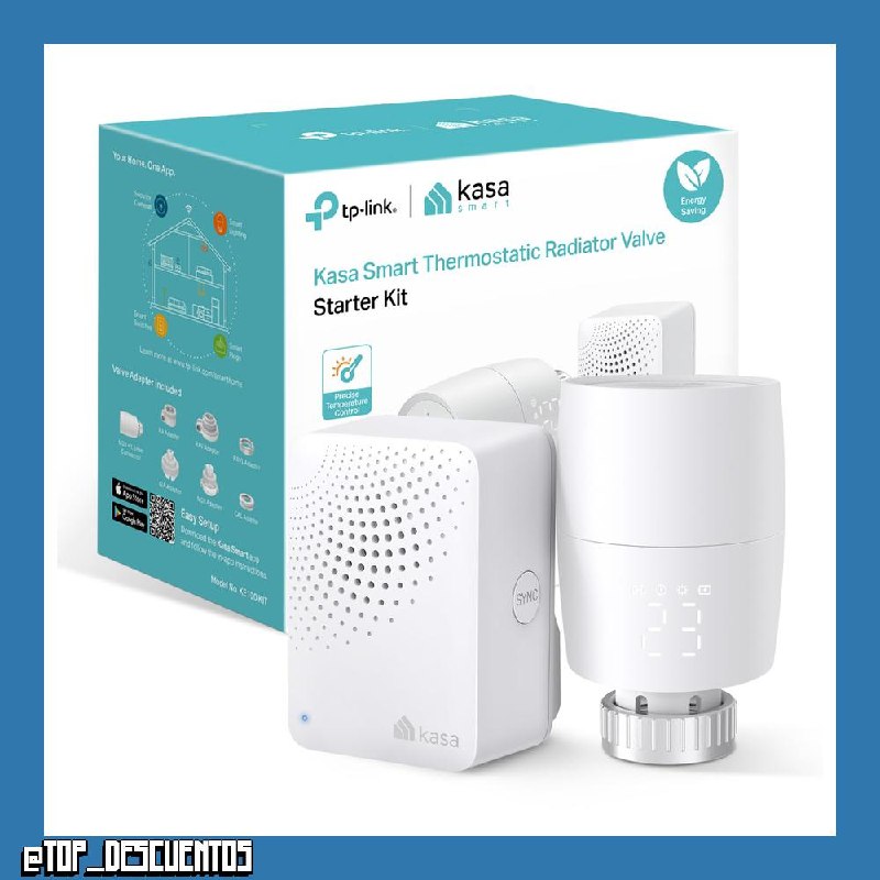 Kasa KE100 Kit - Termostato Inteligente WiFi, termostato, conexión Estable