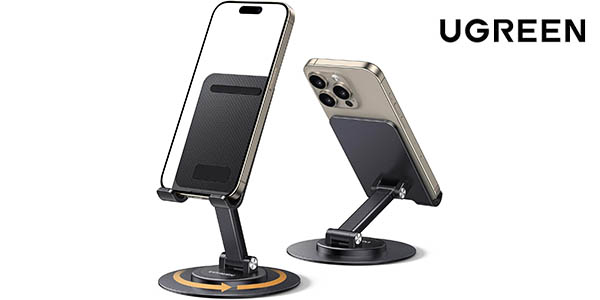 Soporte ajustable y giratorio UGREEN para móvil o tablet por sólo 12,59€ (-30%)